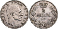 Serbien, K&ouml;nigreich 2 Dinara 1904 Peter I. (1903-1918) - Kursm&uuml;nze (1904... 25.64 &pound;  +  12.82 &pound; shipping