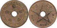 Belgischer Kongo 5 Centimes 1888 Leopold II. (1885-1908) - Kursm&uuml;nze (18... 21.36 &pound;  +  12.82 &pound; shipping