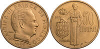 Monaco 50 Centimes 1962 Rainier III. (1949-2005) - Kursm&uuml;nze vz 10.25 &pound;  +  12.82 &pound; shipping