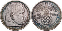 Drittes Reich 5 Reichsmark 1936 A Hindenburg - Kursm&uuml;nze (1935-1936) ss 29.91 &pound;  +  12.82 &pound; shipping