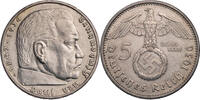 Drittes Reich 5 Reichsmark 1936 A Hindenburg - Kursm&uuml;nze (1935-1936) ss,... 29.91 &pound;  +  12.82 &pound; shipping