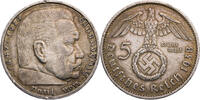 Drittes Reich 5 Reichsmark 1938 A Hindenburg - Kursm&uuml;nze (1936-1939) ss,... 29.91 &pound;  +  12.82 &pound; shipping
