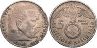 Drittes Reich 5 Reichsmark 1936 G Hindenburg - Kursm&uuml;nze (1936-1939) ss,... 34.18 &pound;  +  12.82 &pound; shipping