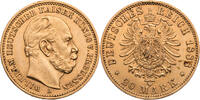 Kaiserreich, Preussen 20 Mark 1888 A Wilhelm I. (1861-1888) - Kursm&uuml;nze ... 1,153.64 &pound;  +  38.45 &pound; shipping