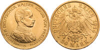 Kaiserreich, Preussen 20 Mark Wilhelm II. (1888-1918) - zum 25. Regierungsjubiläum -
