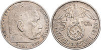 Drittes Reich 5 Reichsmark 1936 A Hindenburg - Kursm&uuml;nze (1935-1936) ss,... 29.62 &pound;  +  12.70 &pound; shipping