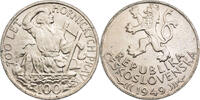 Tschechoslowakei 100 Korun 1949 Auf 700 Jahre Bergbau ss-vz 16.93 &pound;  +  12.70 &pound; shipping
