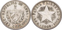 Kuba 10 Centavos Kursmünze (1915-1949) -