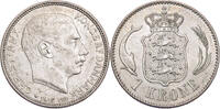 D&auml;nemark 1 Krone 1915 VBP Christian X. (1912-1947) - Kursm&uuml;nze (1915-191... 25.39 &pound;  +  12.70 &pound; shipping