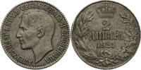 Serbien 2 Dinar Alexander I (1921-1929) - Kursmünze -
