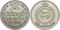 Ceylon 1 Rupie Elisabeth II. (1952-2022) - Kursmünze (1963-1971) -