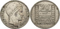 Frankreich, 3. Republik 20 Francs Kursmünze (1929-1939) -