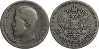 Russland, Zarenreich Nikolaus II. (1894-1917) - Kursmünze (1895-1914) - St. Petersburg 50 Kopeken 1899 АГ schön