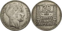 Frankreich, 3. Republik 20 Francs Kursmünze (1929-1939) -