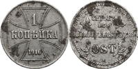 Oberbefehlshaber Ost 1 Kopeken 1916 A Kursmünze ss, Korrosion 6.94 £ Tax included +  8.68 £ shipping