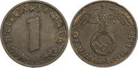Drittes Reich 1 Reichspfennig 1936 F Kursmünze (1936-1940) ss 78.09 £ Tax included +  8.68 £ shipping