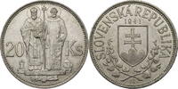 Slowakei 20 Korun St. Kyrill und St. Methodius -