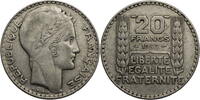 Frankreich, 3. Republik 20 Francs Kursmünze (1929-1939) -