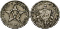 Kuba 5 Centavos 1920 Kursmünze (1915-1961) ss 8.68 £ Tax included +  8.68 £ shipping
