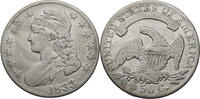 USA Capped Bust Half Dollar - Kursmünze (1807-1836) 50 Cents 1833 ss-