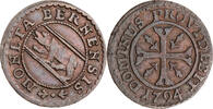 Schweiz, Bern 1/2 Kreuzer (Vierer) Kursmünze (1762-1797) -