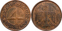 Weimarer Republik 4 Pfennig sog. Brüningtaler - Kursmünze -