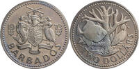 Barbados 2 Dollars Fische und Korallen -