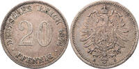 Kaiserreich 20 Pfennig 1874 B Kursmünze (1873-1877) s-ss 6.94 £ Tax included +  8.68 £ shipping
