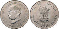 Indien 10 Rupees (Rupien) Gandhi 1869-1948 - Mumbai -