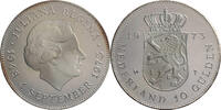 Niederlande 10 Gulden Juliana - 25. Regierungsjubiläum -