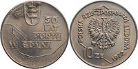 Polen, Volksrepublik 10 Zloty 50th Anniversary - Gdynia Seaport -
