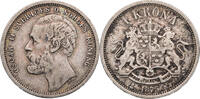Schweden 1 Krona Oskar II. (1872-1907) - Kursmünze (1875-1876) -