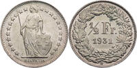 Schweiz 1/2 Franken Helvetia - Kursmünze (1875-1967) -