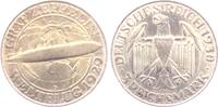 Deutsches Reich - Weimarer Republik 3 Mark 1929 D 3 Mark Zeppelin vz+ 88.87 &pound;  +  25.35 &pound; shipping