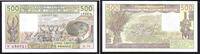 Westafrikanische Staaten - Senegal 500 Francs Banknote - Senegal - 1988 K - Zebu-Rinder - Hirte - Maske - Dorf -