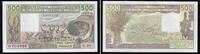Westafrikanische Staaten - Mali 500 Francs Banknote - Mali - 1989 D - 500 Francs - Rinder - Hirte - Dorf - Maske -