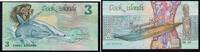 Cook-Inseln 3 Dollar Banknote - Cook-Indels - 1987 - 3 Dollars - Nackte Ina - Hai - Auslegerkanu -