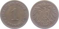 Kaiserreich 1 Pfennig 1906 A 1 Pfennig - gro&szlig;er Adler vz 2.50 &pound;  +  5.04 &pound; shipping