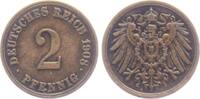 Kaiserreich 2 Pfennig 1908 A 2 Pfennig - gro&szlig;er Adler vz 4.19 &pound;  +  5.04 &pound; shipping