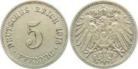 5 Pfennig 1915 G Kaiserreich 5 Pfennig - großer Adler vz-st