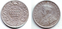2 Annas 1915 Indien George V. (1910 - 1936) vz