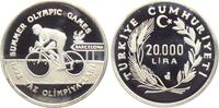 20000 Lira 1992 Türkei Olympische Spiele 1992 in Barcelona - Radrennen PP - in Kapsel