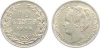 10 Cents 1906 Niederlande Königin Wilhelmina (1890 - 1948) gutes vz