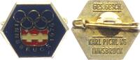 Innsbruck Pin - Anstecker Olympische Spiele 1976 in Innsbruck - GES.GESCH. KARL PICHL KG INNSBRUCK -