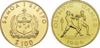 Samoa 100 Tala/ Dollar Olympische Spiele in Los Angeles 1984 - Boxen -