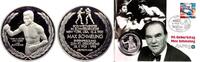 Deutschland Medaille-Numisbrief Max Schmeling - Numisbrief mit versilberter Medaille -
