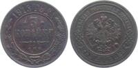 Russland Zar Nikolaus II. (1894-1917) 3 Kopeken 1913 vz min RF