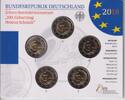 Deutschland - BRD 5 x 2 Euro im Folder 100. Geburtstag von Helmut Schmidt - 5 x 2 Euro im Folder -