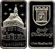 Deutschland - Dillenburg Silberbarren Unze 1 Unze Silberbarren - Dillenburg mit altem Rathaus - Weihnachten -