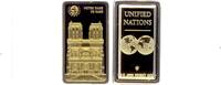 Frankreich/ UN 0,5 Gramm - Goldbarren Motiv-Goldbarren - Notre-Dame de Paris -